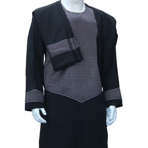 Respirant noir broderie imprimé conception à la mode traditionnel Shalwar Kameez musulmans pakistanais pachtoune punjabi robe afghane - Product Image 3