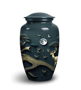 Urnas de Metal de nuevo diseño de alta calidad para cenizas humanas adultas Fabricante Exportador de India Suministros funerarios Urnas de cremación - Product Image 1