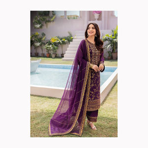 Tenue de soirée robe de pelouse costume pour indien Bollywood pakistanais Salwar Kameez robe tenue de soirée costume robe de mariée qualité supérieure - Product Image 6