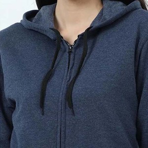 Nouveau design sur mesure sweat à capuche d'hiver décontracté pour femme de haute qualité sweat à capuche pour femme coupe ajustée sweat en coton avec fermeture éclair - Product Image 5
