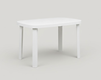 Table d'extérieur en plastique durable, écologique, résistante aux UV, certifiée TUV, moderne, minimaliste, pour restaurant, café, bistrot, imperméable, parc