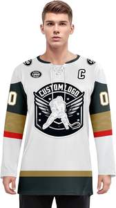 Factory Direct Custom Ice <b>Hockey</b> Jerseys Sublimated Breathable Durable Stretchable Jerseys for Team Practice & Official Matches - Product Image 4