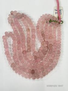 Cuentas Sueltas de Cuarzo Rosa Natural en Forma de Calabaza, 17 Pulgadas, Tamaño 8-10 mm - Product Image 2