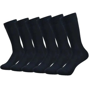 Men's Solid Color Middle Tube <b>Socks</b> in White and Black Streetwear Fashion <b>Breathable</b> Casual <b>Socks</b> with Bottom Logo for Winter - Product Image 3