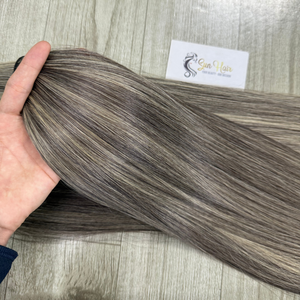 Extensiones de Cabello Humano Vietnamita Sun Hair Company con Cierre de Encaje HD, Doble Trama, Color Piano Personalizado con Reflejos Sutiles - Product Image 4