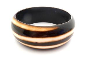 Bracelet en bois coloré Bracelet en résine de bois de plusieurs couleurs Fabrication en Inde - Product Image 3