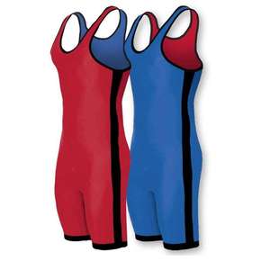 Justaucorps de lutte personnalisé de haute qualité avec logo imprimé sur le devant pour unisexe en matière spandex/polyester respirante et antibactérienne - Product Image 2