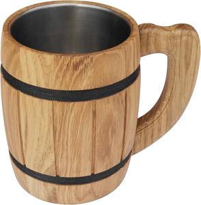 Taza de madera Producto estándar superior Taza de café de madera natural Venta al por mayor Café y té de madera con mango - Product Image 6