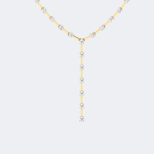 Collier à pendentif diamant rond serti de griffes 2.30CTW - Product Image 5