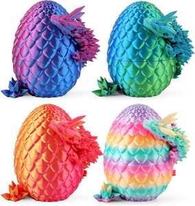 Nuevos Huevos de Dragón Impresos en 3D de 8 Pulgadas, Regalos para Cestas de Pascua para Niños y Adolescentes, Juguetes y Decoración Únicos de Pascua para Niños - Product Image 1