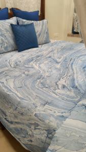 Juego de edredón reversible marino de otoño 100% gasa de algodón hecha a mano transpirable 92 'X 88' relleno de Polyfill - Product Image 6