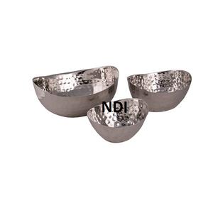 ชุดชามเหล็กเสิร์ฟผลไม้ทรงกลมทรงลึก3ดีไซน์หรูหราทำด้วยมือบนโต๊ะ - Product Image 1