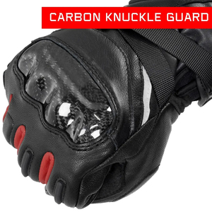 Gants de course unisexes de style dernier cri en cuir de vachette véritable écran tactile technologie étanche gants de sécurité personnalisés à longue manchette pour - Product Image 4