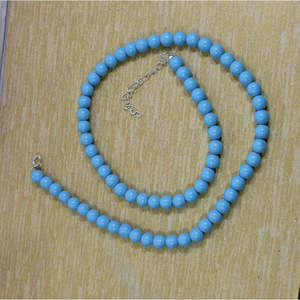 Vente en gros de chaînes fines en argent sterling 92.5 avec perles de pierres précieuses turquoise - Product Image 1
