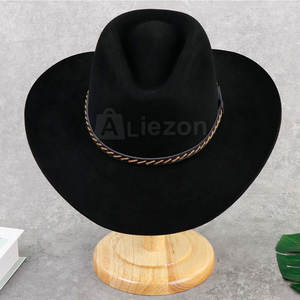 Nouvelle mode de chapeaux de cowboy occidentaux en cuir à bas quantité minimale de commande Service OEM Chapeaux d'équitation personnalisés à des prix abordables de fabricant professionnel - Product Image 4
