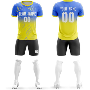 Maillot de football respirant pour homme personnalisé avec technique de découpe automatisée - Product Image 1