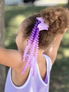 Clip per Capelli Coily con Glitter Luminosi al Buio in Materiale Sintetico per Extension - Product Image 3