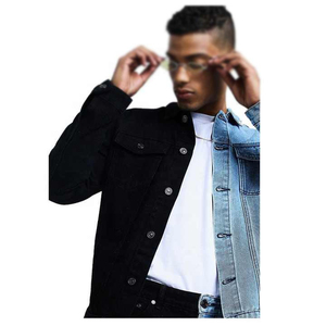 Chaqueta Vaquera de Hombre para Otoño/Invierno, Estilo Urbano, Corte Ajustado, Cuello Solapa, Color Sólido, Alta Calidad, Resistente al Viento, Reversible - Product Image 4