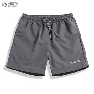 Shorts de bain pour hommes en tissu uni pour l'été, vente en gros, taille élastique, tricoté, écologique, décontracté, logo personnalisé, été pour hommes - Product Image 6