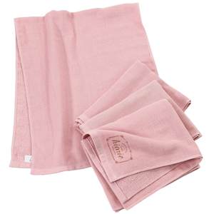[Wholesale Products] HIORIE Osaka Natural Color Gauze <b>Towel</b> 100% Cotton Hand <b>Towel</b> 34cm*85cm Low MOQ Washable Quick Dry <b>Pink</b> - Product Image 1