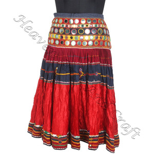 Banjara Vintage inde Kuchi Boho brodé à la main ethnique longue jupe à la main Art femmes jupe Banjara jupes traditionnelles cadeau elle - Product Image 4