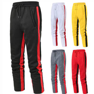 2025 Logo personnalisé hommes pantalons de survêtement jambe droite couleur unie Vintage coton lavé pantalon Style décontracté méthode de tissage non tissé - Product Image 6
