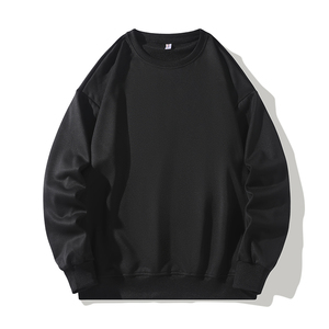 Nouveauté Sweat-shirt à col rond en coton et polyester personnalisé à épaules tombantes pour homme et femme, taille plus, surdimensionné - Product Image 4