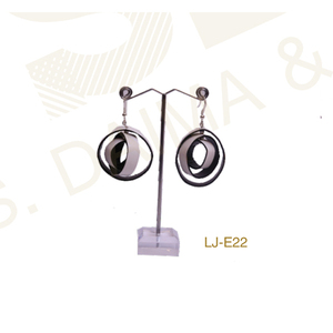 Pendientes colgantes de cuero de Color negro de estilo creativo para mujer accesorios pendientes de tuerca de cuero PSDS - Product Image 4