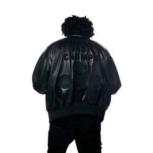 OEM personalizado Unisex invierno Letterman Varsity chaqueta de cuello alto con capucha de cuero chaqueta de béisbol botón decoración DDP envío - Product Image 4