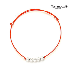 Top Selling Tammuuz Sterling Silver Unisex Beads <b>Bracelet</b> for All Seasons <b>Adjustable</b> Length - Product Image 1