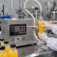 Solution de remplissage semi-automatique pour boissons et cosmétiques en petites quantités, facile à utiliser, pour les petites entreprises