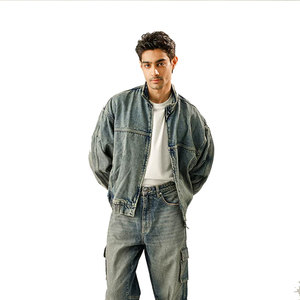 Fabricant de vestes en tissu denim et coton personnalisé en usine, veste en jean OEM à lavage pigmenté personnalisée pour hommes - Product Image 1