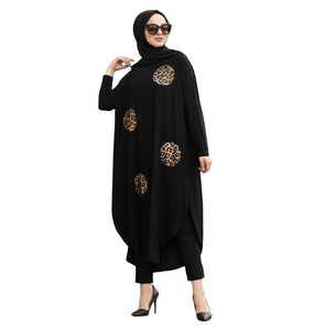 Nouvelle Abaya de créateur Meilleure vente en gros Abaya imprimée pour filles et femmes Islamique Casual Abayas Muslim Fashion Hijab Dress - Product Image 1