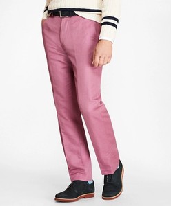 Ropa de trabajo de moda de verano, Pantalones chinos lisos de Color marrón formales transpirables para hombre, Pantalones chinos elásticos holgados para hombre - Product Image 3