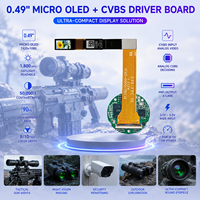 شاشة TDO SeeYA 0.49/1.03 ميكرو OLED بدقة 1920×1080 وتردد 90 هرتز وسطوع 1800 شمعة مع لوحة تحكم CVBS لمنظار الرؤية الليلية الحراري