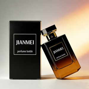 Botella de <span class=keywords><strong>Perfume</strong></span> de Vidrio de Lujo Negra con Pulverizador, 30ml 50ml 100ml, Única, Transparente con Tapa, Venta al por Mayor - Product Image 5