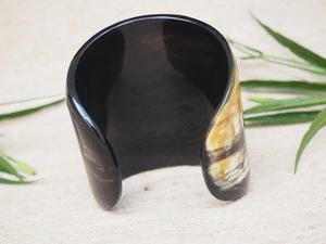 Brazaletes de Cuerno de Búfalo Natural, Joyería Artesanal de Cuerno de Búfalo - Product Image 4