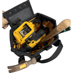 Heavy Duty PU Magnetic <b>Tool</b> Pouch Strong Magnet Panel Multi-Pocket Waist <b>Tool</b> Bag for Electrician Carpenter Construction Repair - Product Image 5