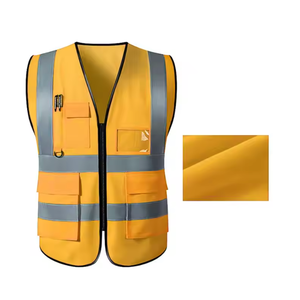 Léger respirant été vêtements de travail gilet de sécurité réfléchissant pour hommes haute visibilité uniforme extérieur entrepôt usine Moto - Product Image 6