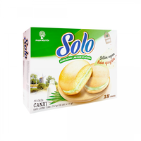 Top Soft 252g Pandan Cream Sponge Cake dans une boîte moderne Emballage Produits de boulangerie Aliments pour un usage quotidien Vietnam Saveur de café frais