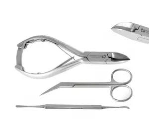 Podiatry Toenail Correction Tools Toenail Cuts Lifter Toe Nail Cuticles Trimming Scissors Nail File Stainless Steel Tools Set