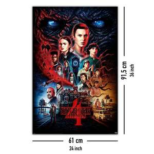Modern Style Stranger Things 4 <b>Poster</b> Vecna Design Wall Usage Made of Paper - Product Image 5