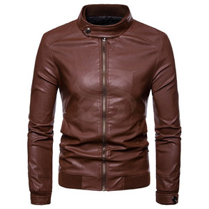 Chaqueta de Cuero de Alta Calidad con Logotipo Personalizado, Chaqueta de Cuero de Invierno, Ropa de Moda, Chaqueta de Cuero para Hombre - Product Image 2