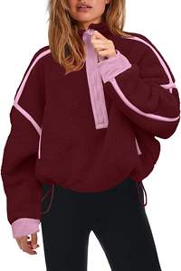 Sudadera con Capucha de Forro Polar Sherpa para Mujer, Suave y Cálida, de Manga Larga, Ecológica, Acogedora, Estilo Casual Urbano, para Otoño e Invierno - Product Image 6