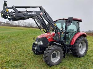Tracteur agricole Case IH Farmall 75 neuf et d'occasion, robuste, 2 roues motrices, 4 roues motrices, avec attelage trois points pour la culture du sol et la préparation des terres - Product Image 2