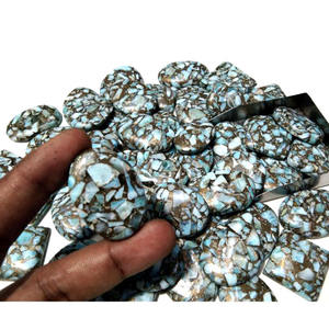 Lote de Piedras Preciosas de Larimar de Cobre Natural, Forma Mixta, Precio al por Mayor, Pulido, Tamaño Mixto, Lote de Cabujones de Larimar de Cobre para Joyería - Product Image 4