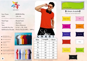 Exportation de qualité Cool Dry Soft Round Neck T Shirt Micro Polyester pour hommes Gym Running Hiking Use disponible à bas prix - Product Image 6