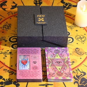 YY High Quality Gold Foil Tarot Set Plastic12 PVC Tarot Colorful Printing Board Game with Gift Box - Product Image 2