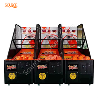 Machine de jeu d'arcade de basketball de rue commerciale pliable avec garantie d'un an, à monnayeur, pour parcs d'attractions intérieurs