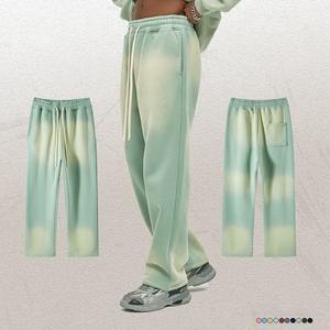 Pantalons de survêtement unisexes vintage en molleton, teinture pigmentée personnalisée, streetwear surdimensionné, bas amples, production OEM - Product Image 5